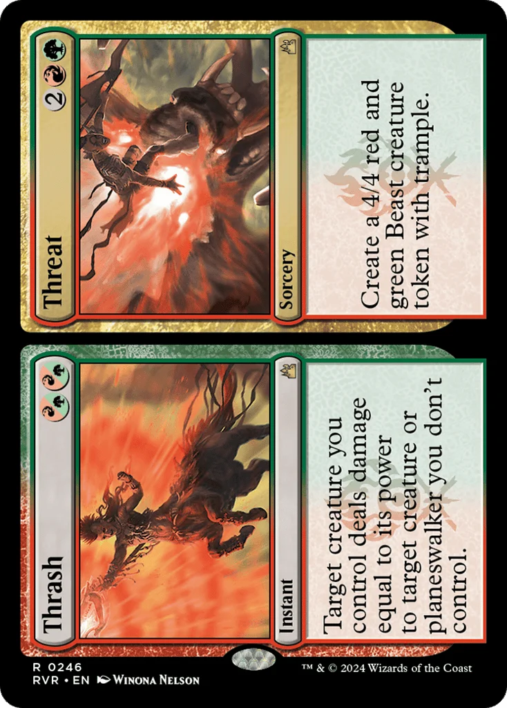 Thrash // Threat · Ravnica Remastered