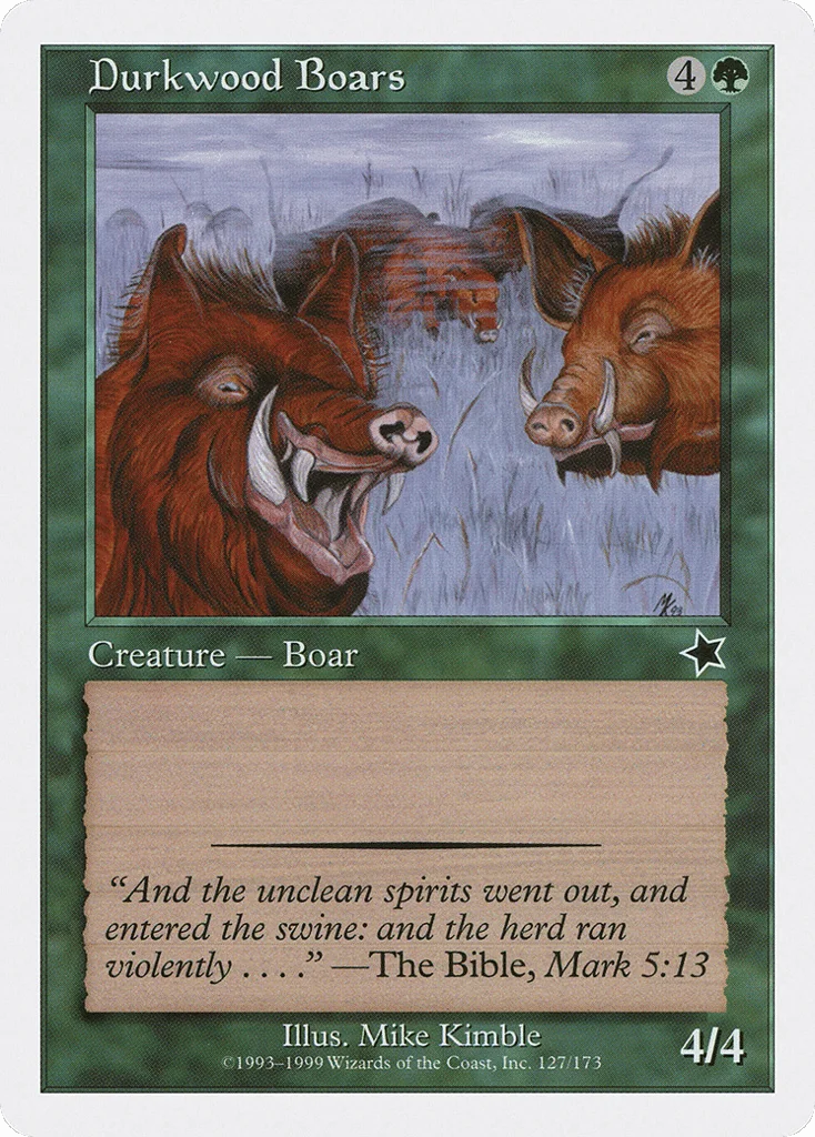 Durkwood Boars · Starter 1999