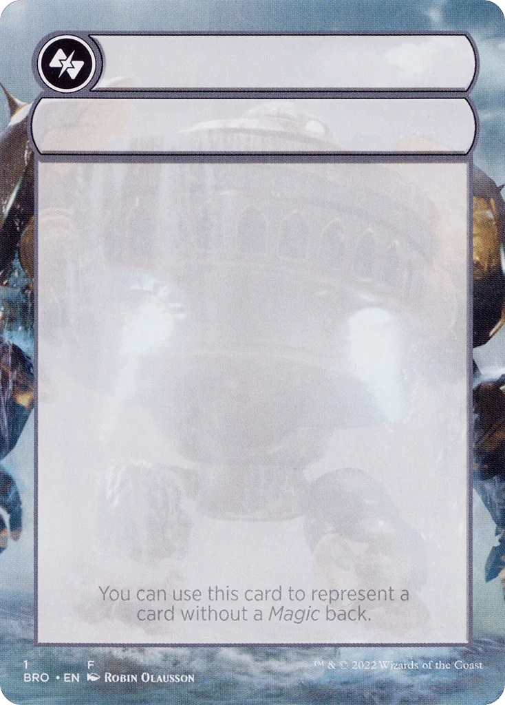Double-Faced Substitute Card · The Brothers' War Substitute Cards