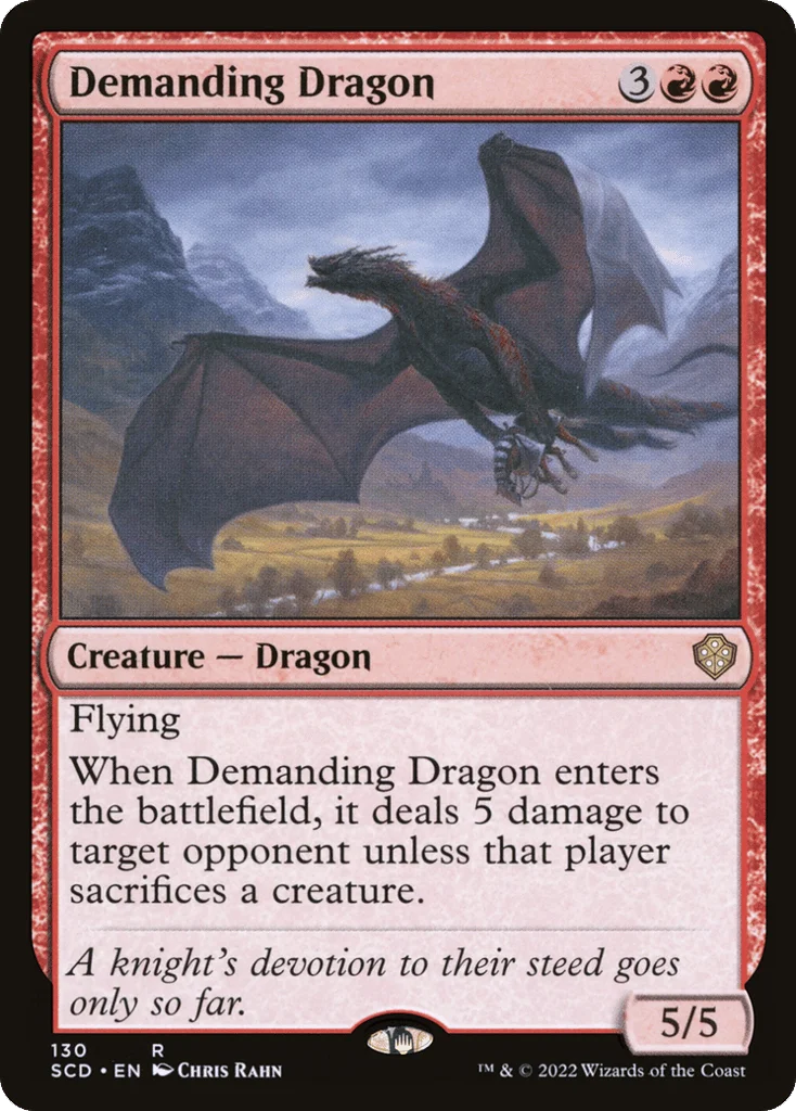 Demanding Dragon · Starter Commander Decks