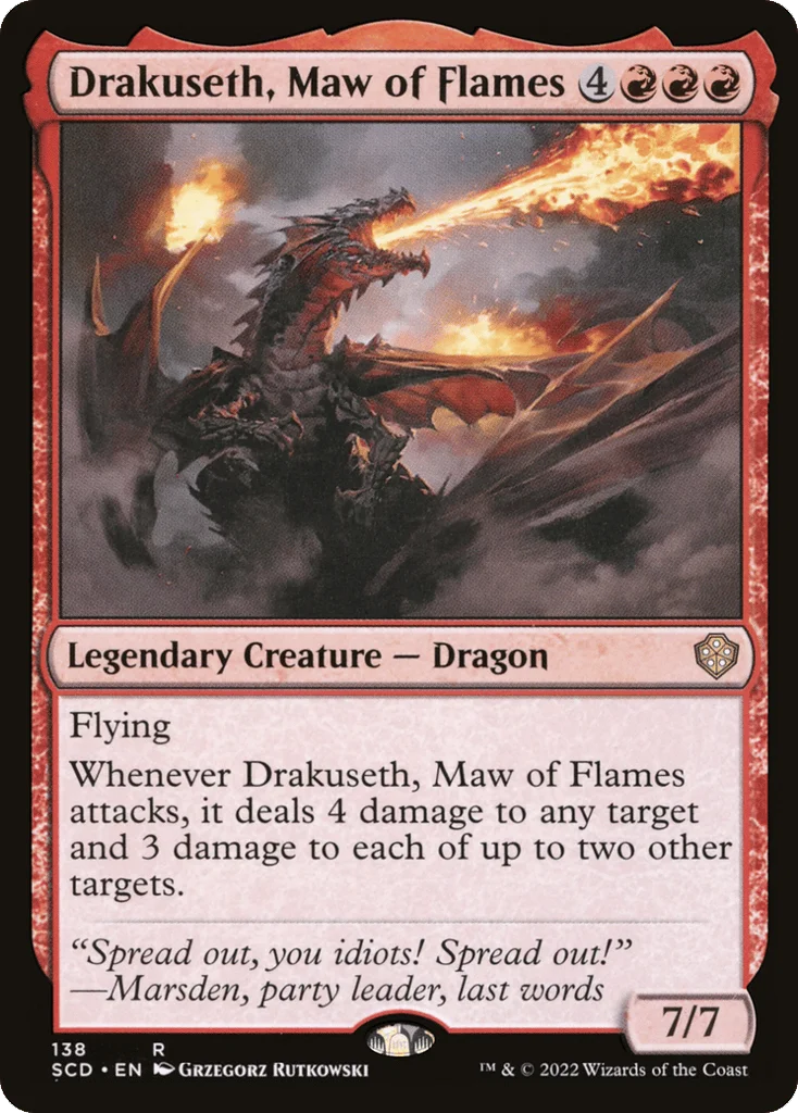 Drakuseth, Maw of Flames · Starter Commander Decks