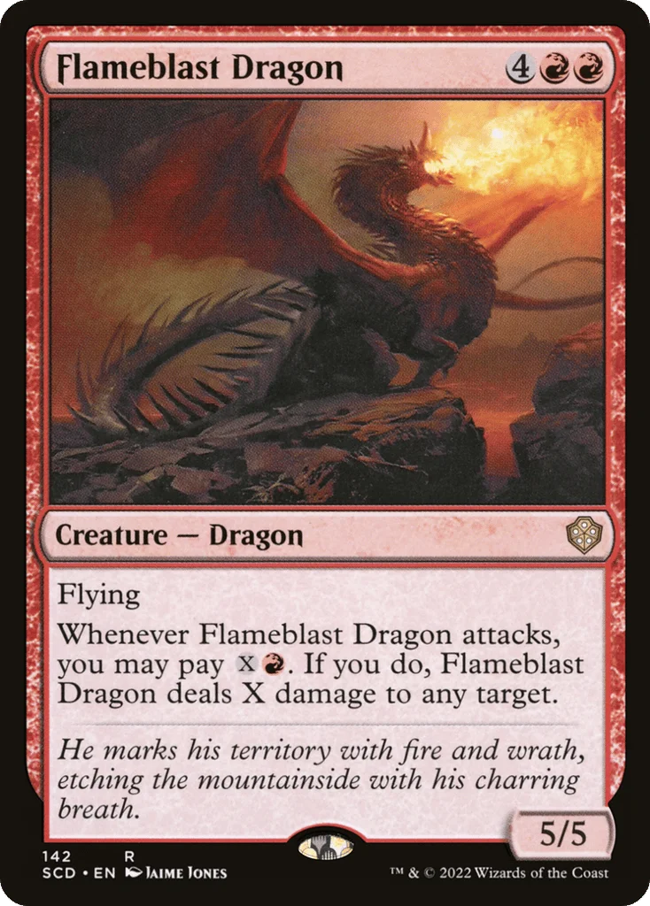 Flameblast Dragon · Starter Commander Decks