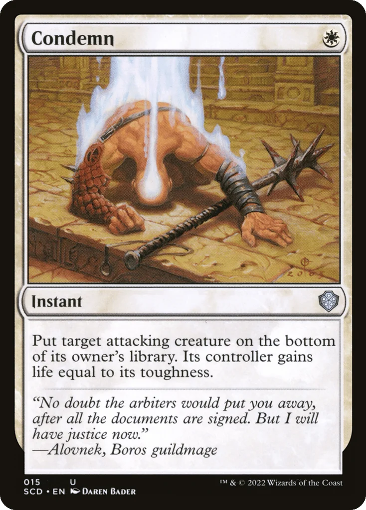 Condemn · Starter Commander Decks