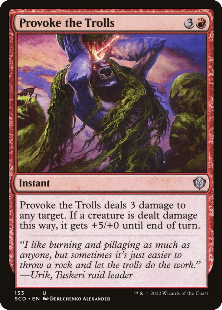 Provoke the Trolls · Starter Commander Decks
