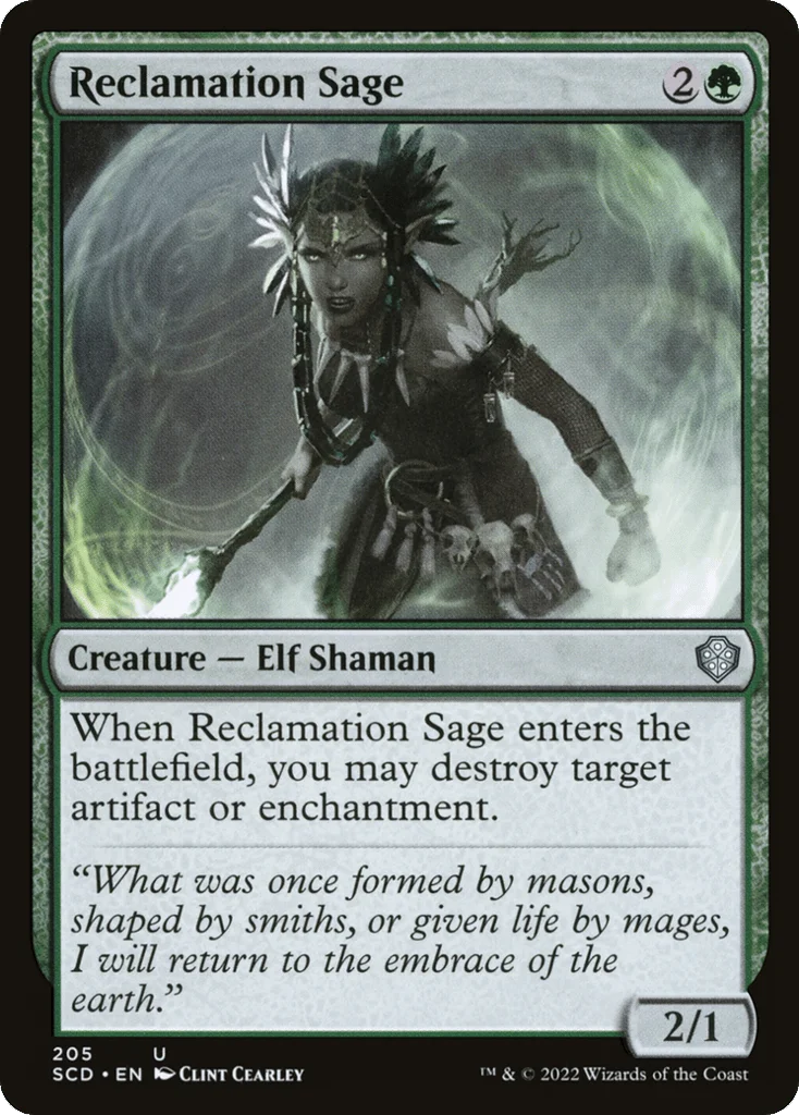 Reclamation Sage · Starter Commander Decks