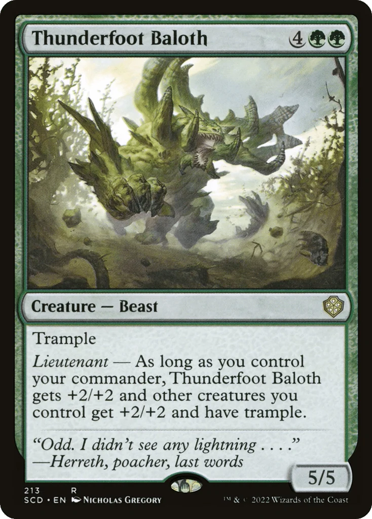 Thunderfoot Baloth · Starter Commander Decks