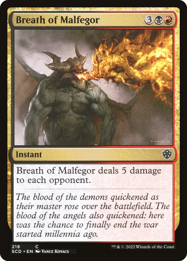 Breath of Malfegor · Starter Commander Decks