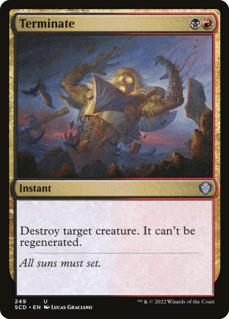 Terminate · Starter Commander Decks