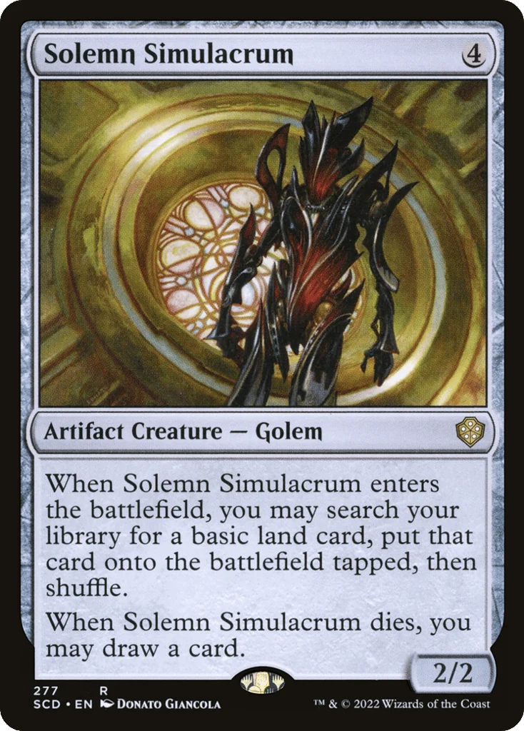 Solemn Simulacrum · Starter Commander Decks