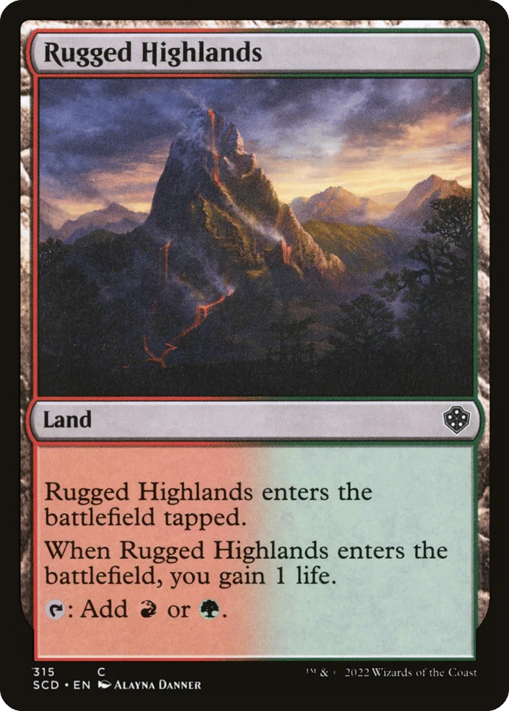 Rugged Highlands · Starter Commander Decks
