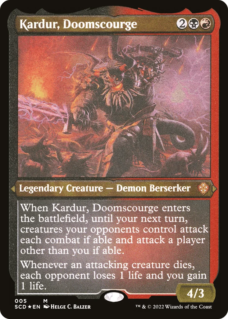 Kardur, Doomscourge · Starter Commander Decks