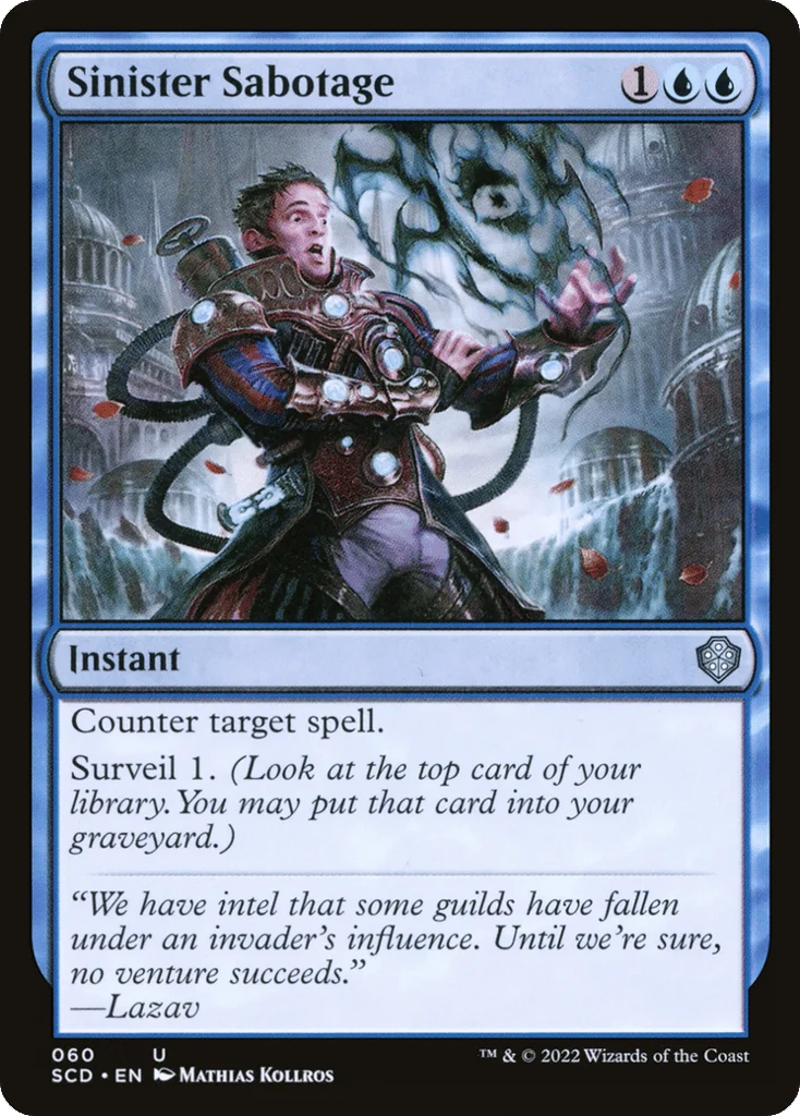 Sinister Sabotage · Starter Commander Decks