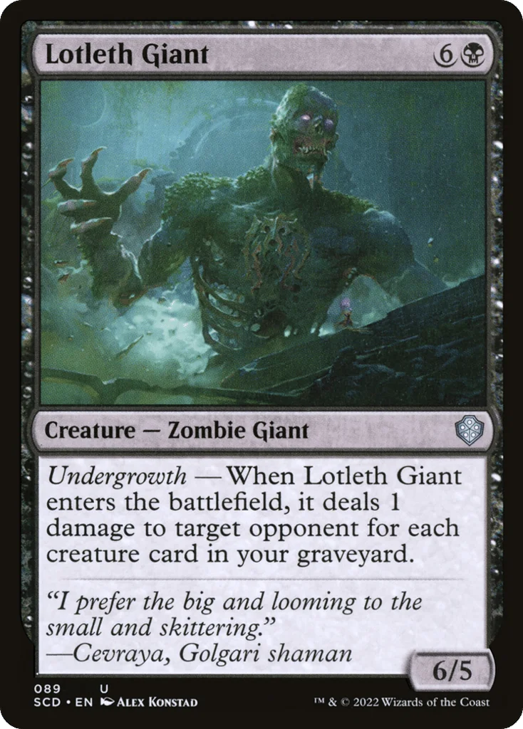 Lotleth Giant · Starter Commander Decks