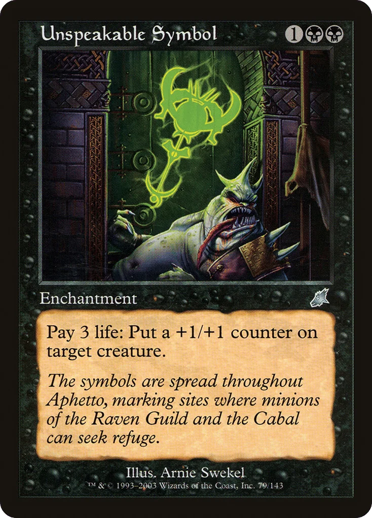 Unspeakable Symbol · Scourge