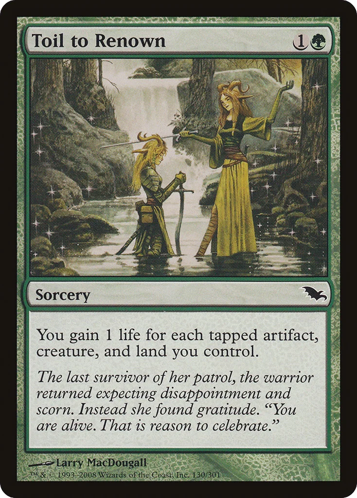 Toil to Renown · Shadowmoor
