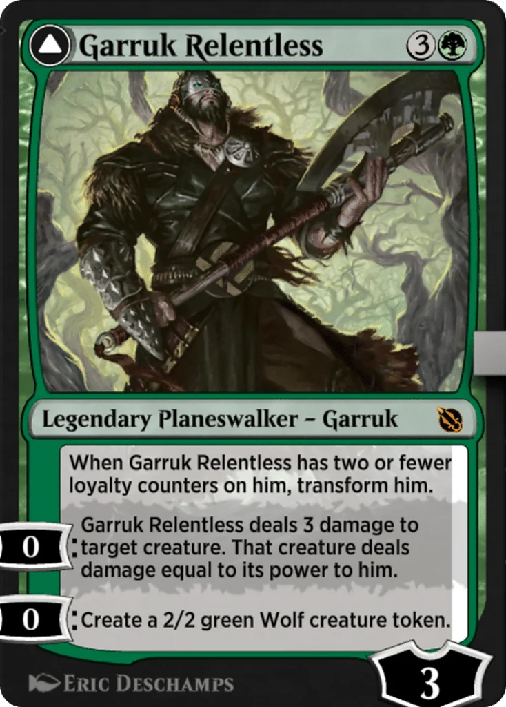 Garruk Relentless // Garruk, the Veil-Cursed · Shadows of the Past