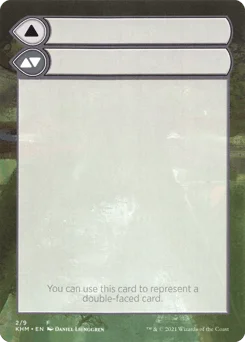 Double-Faced Substitute Card