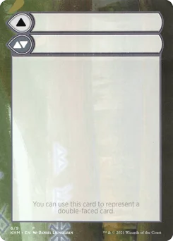 Double-Faced Substitute Card