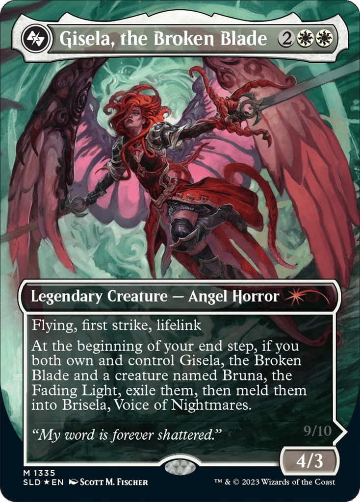 Gisela, the Broken Blade // Brisela, Voice of Nightmares · Secret Lair Drop