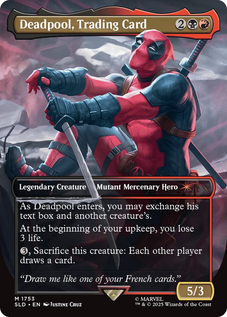 Deadpool, Trading Card · Secret Lair Drop