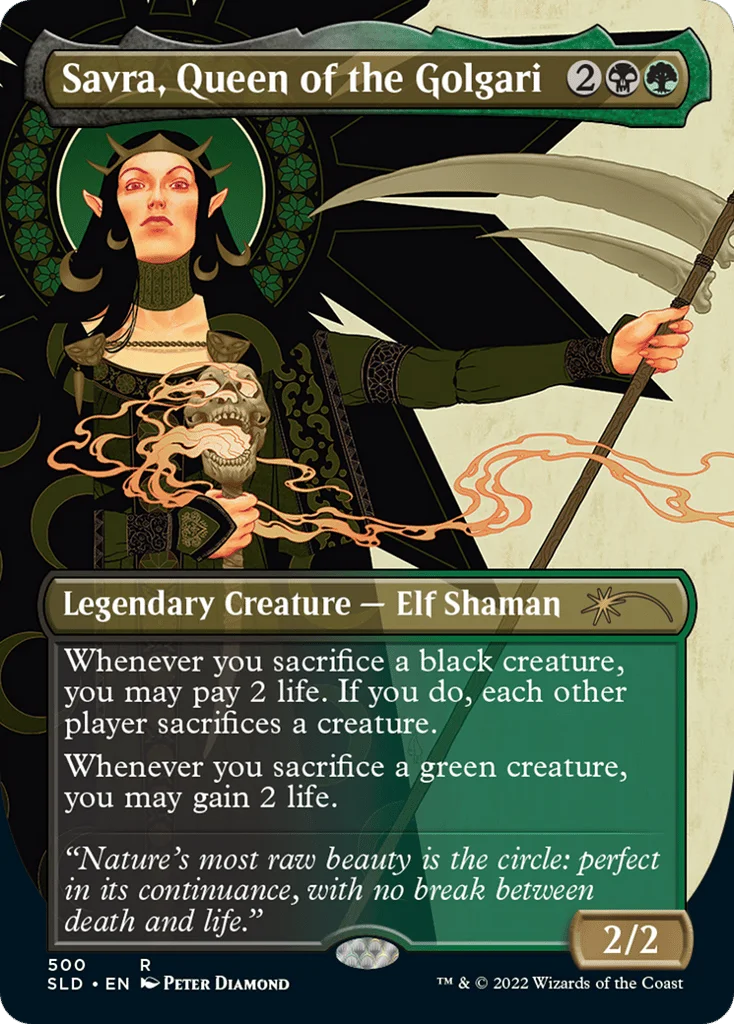 Savra, Queen of the Golgari · Secret Lair Drop