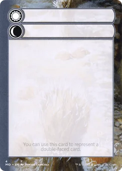 Double-Faced Substitute Card