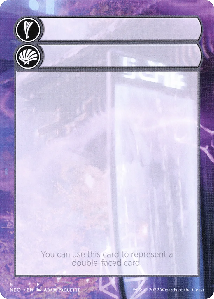 Double-Faced Substitute Card · Kamigawa: Neon Dynasty Substitute Cards
