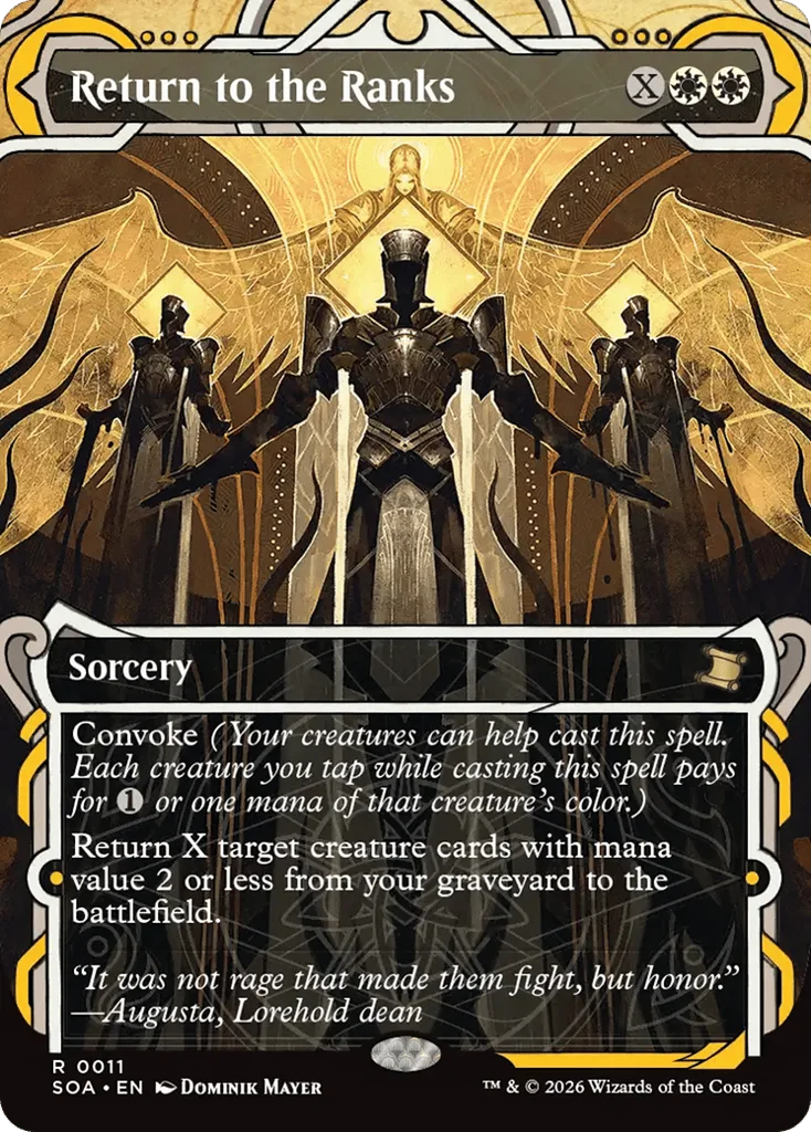 Return to the Ranks · Secrets of Strixhaven Mystical Archive