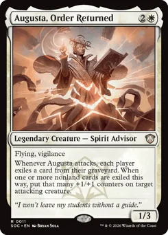 Augusta, Order Returned