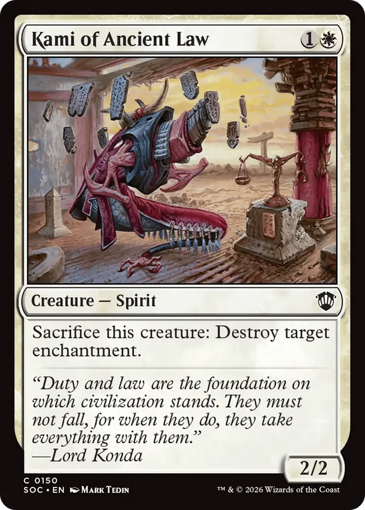 Kami of Ancient Law · Secrets of Strixhaven Commander