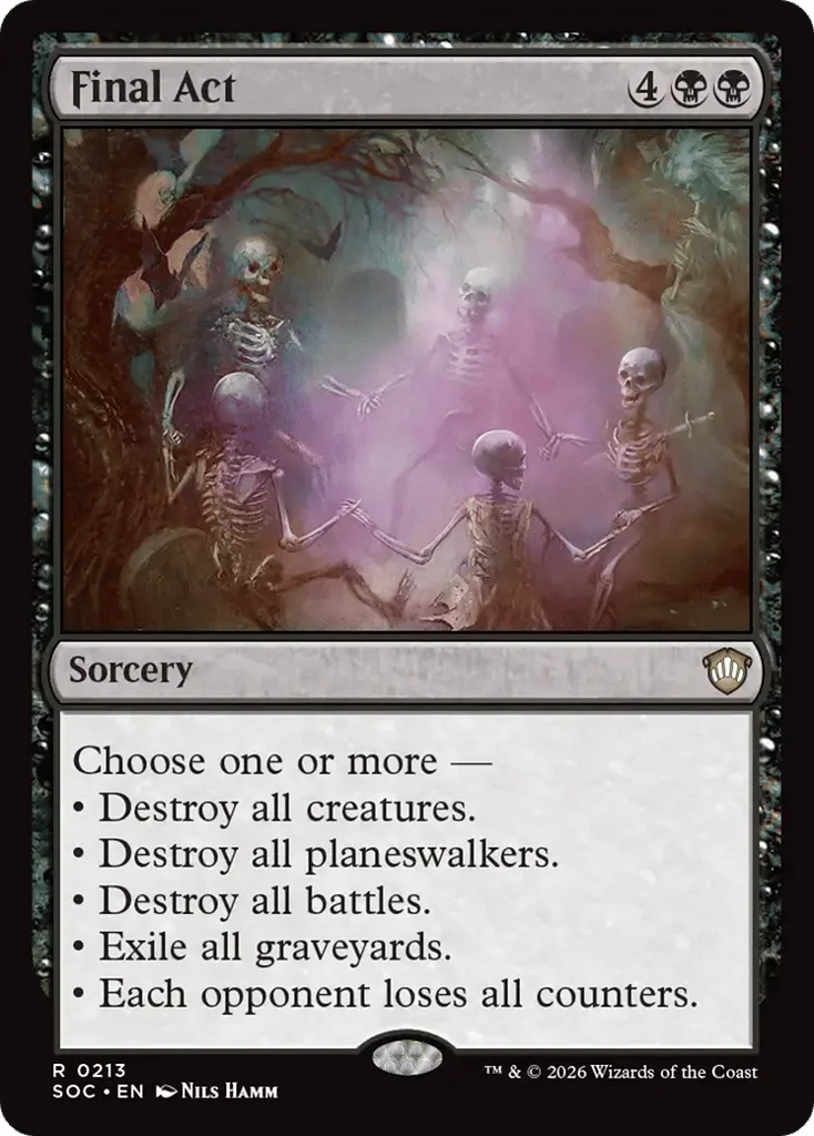 Final Act · Secrets of Strixhaven Commander
