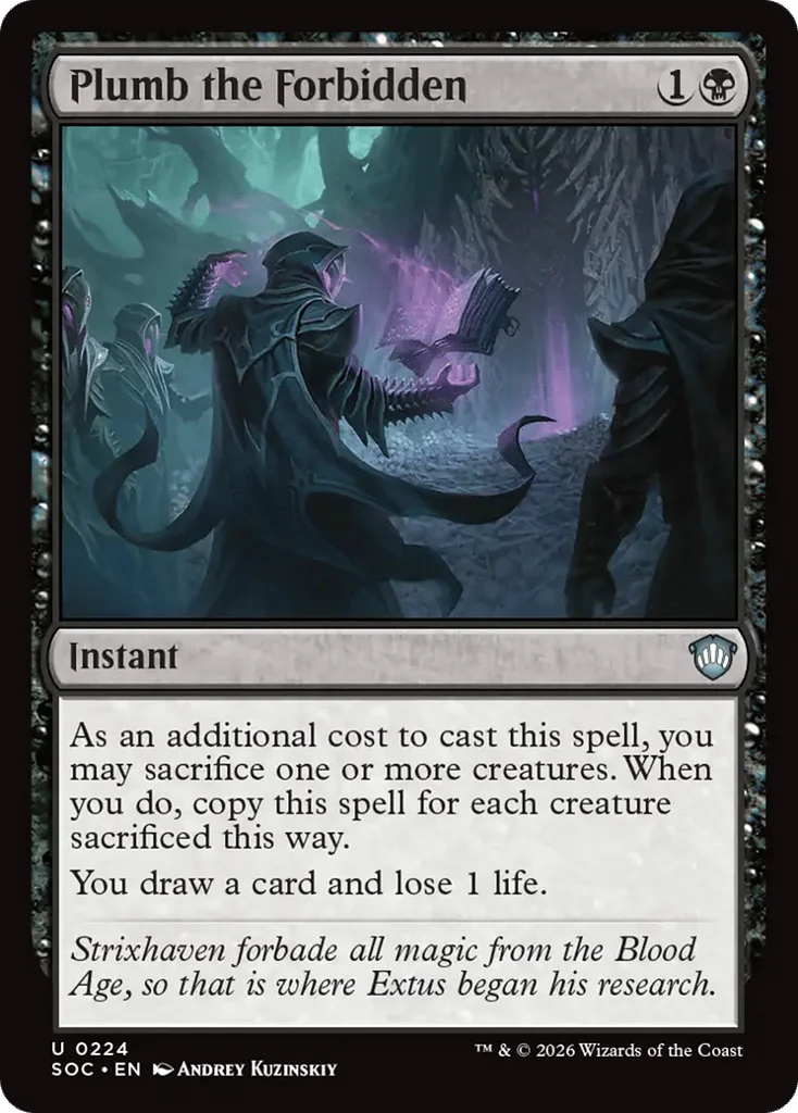 Plumb the Forbidden · Secrets of Strixhaven Commander