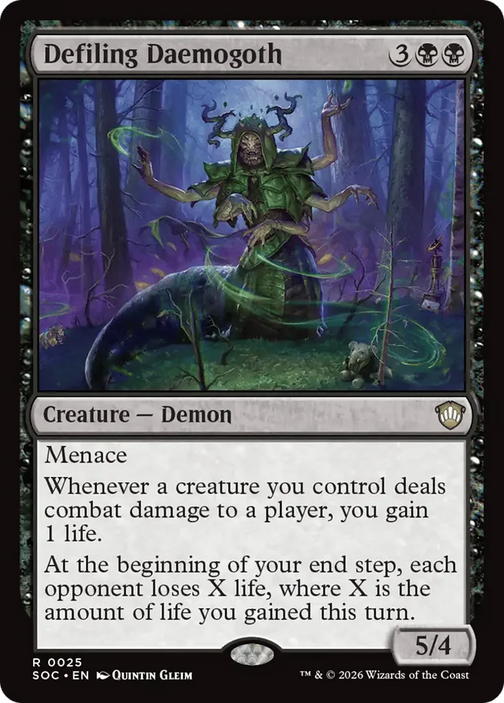 Defiling Daemogoth · Secrets of Strixhaven Commander
