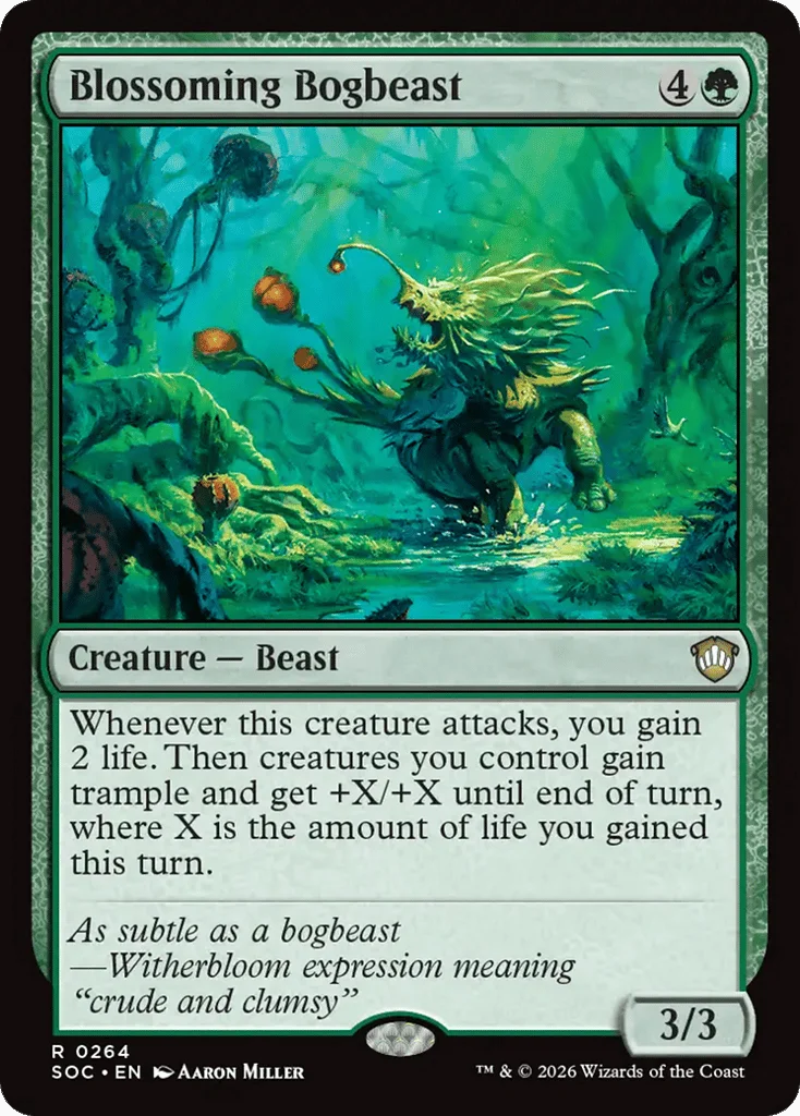Blossoming Bogbeast · Secrets of Strixhaven Commander