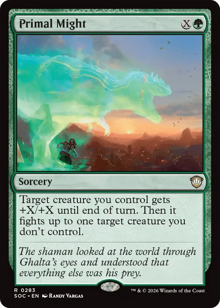 Primal Might · Secrets of Strixhaven Commander