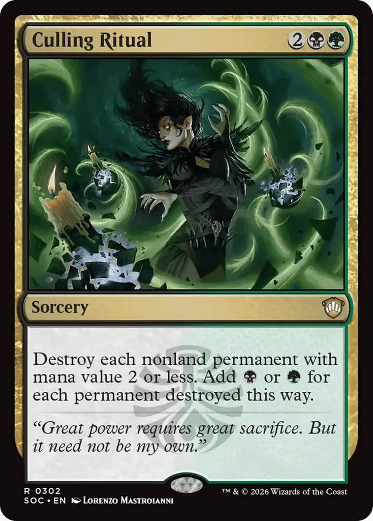 Culling Ritual · Secrets of Strixhaven Commander