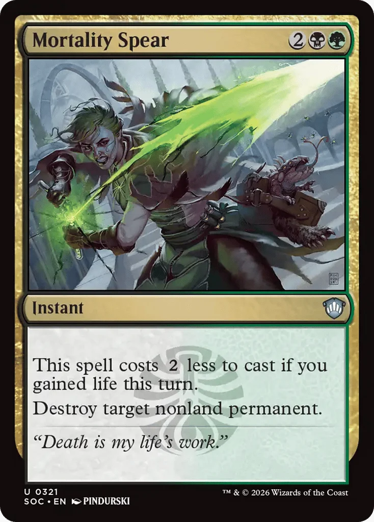 Mortality Spear · Secrets of Strixhaven Commander
