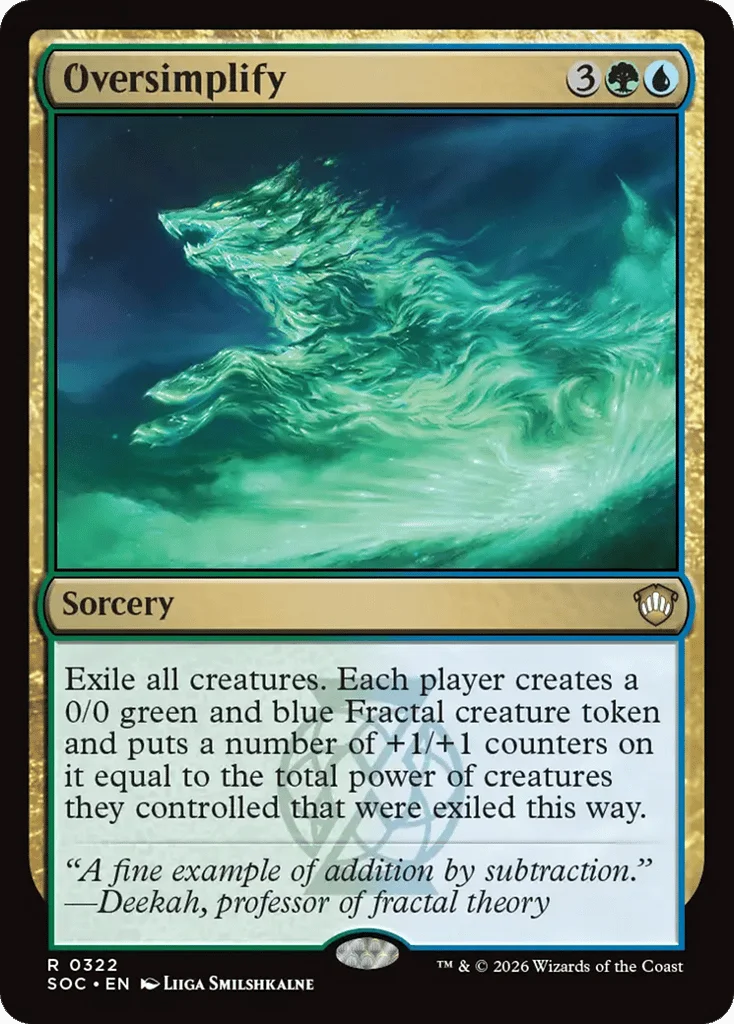 Oversimplify · Secrets of Strixhaven Commander