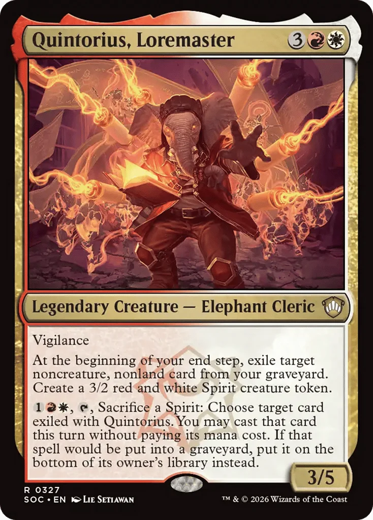 Quintorius, Loremaster · Secrets of Strixhaven Commander