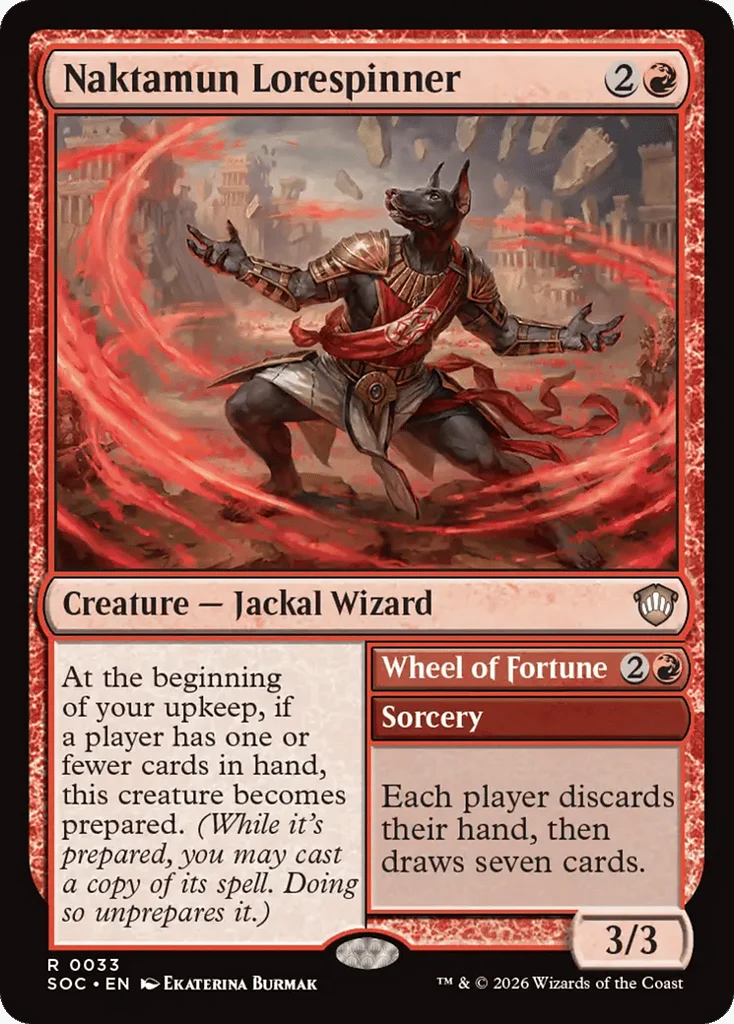 Naktamun Lorespinner // Wheel of Fortune · Secrets of Strixhaven Commander
