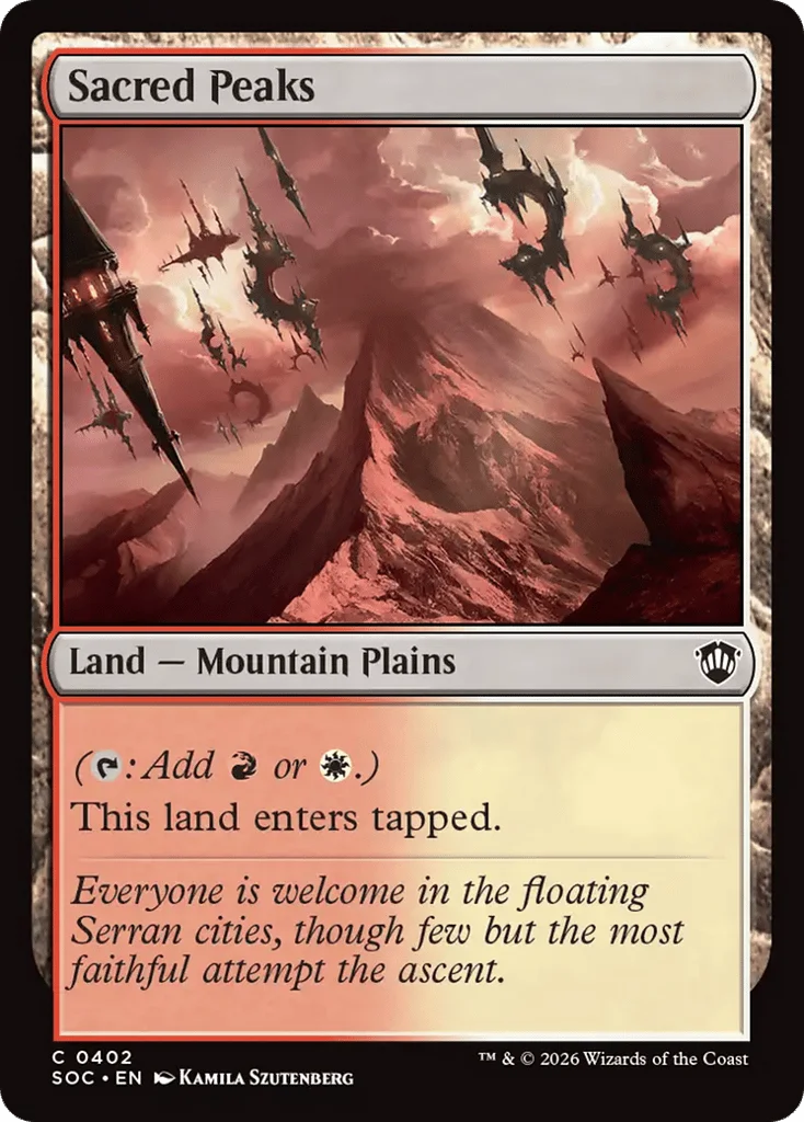 Sacred Peaks · Secrets of Strixhaven Commander
