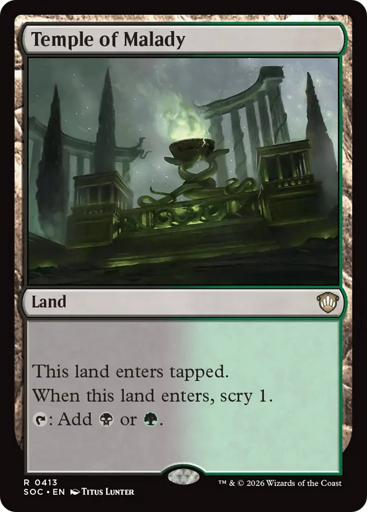 Temple of Malady · Secrets of Strixhaven Commander