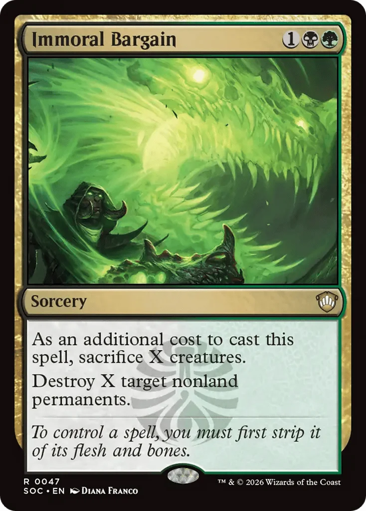 Immoral Bargain · Secrets of Strixhaven Commander
