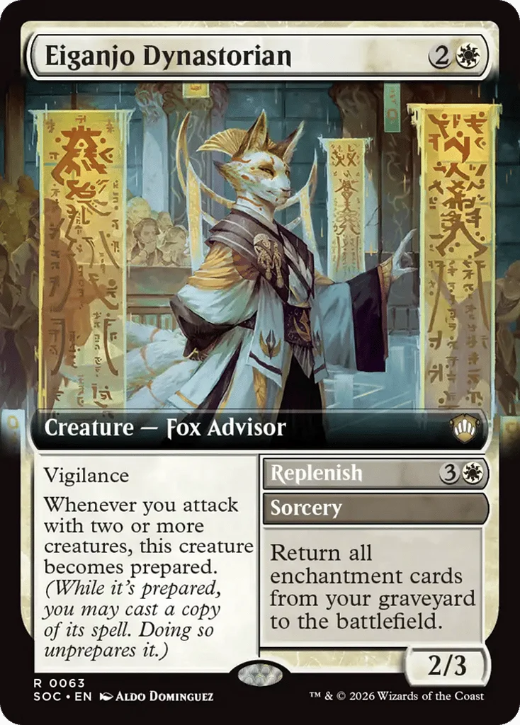 Eiganjo Dynastorian // Replenish · Secrets of Strixhaven Commander