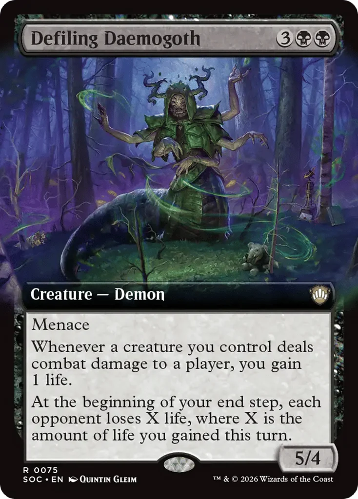 Defiling Daemogoth · Secrets of Strixhaven Commander