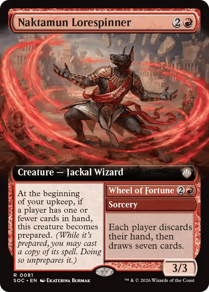 Naktamun Lorespinner // Wheel of Fortune · Secrets of Strixhaven Commander