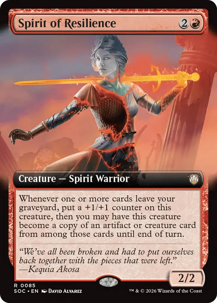 Spirit of Resilience · Secrets of Strixhaven Commander