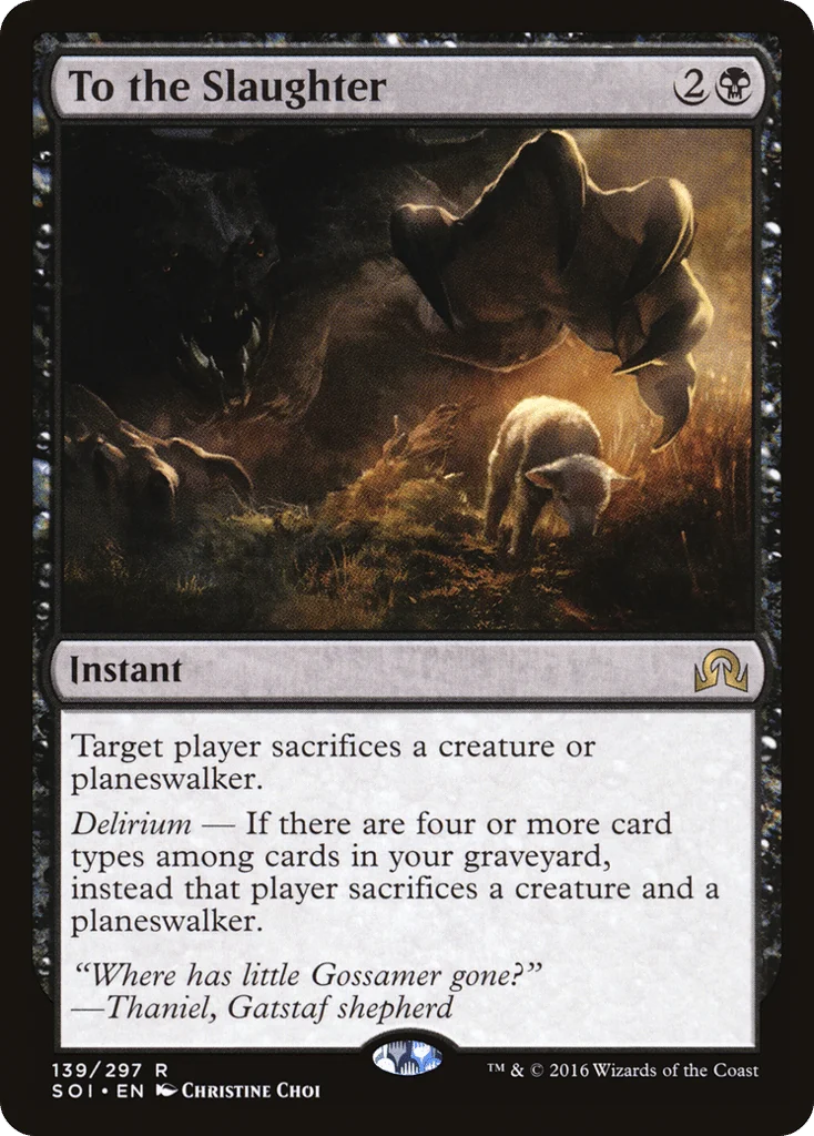 To the Slaughter · Shadows over Innistrad