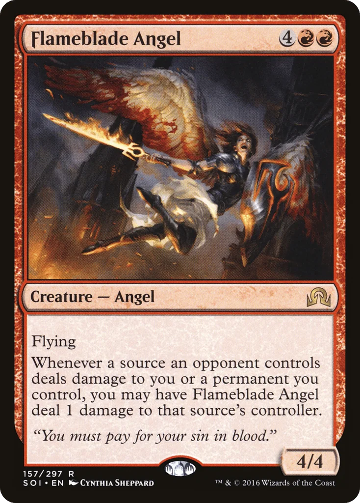 Flameblade Angel · Shadows over Innistrad