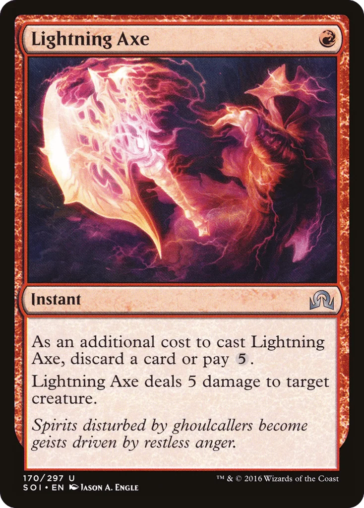 Lightning Axe · Shadows over Innistrad